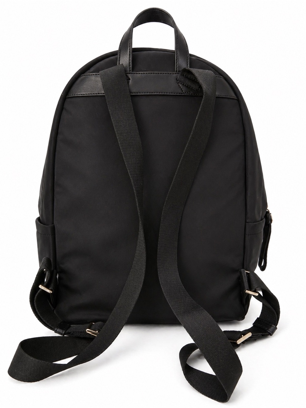 kate spade black nylon backpack with matching black wallet and gold hardware - Picture 4 of 11